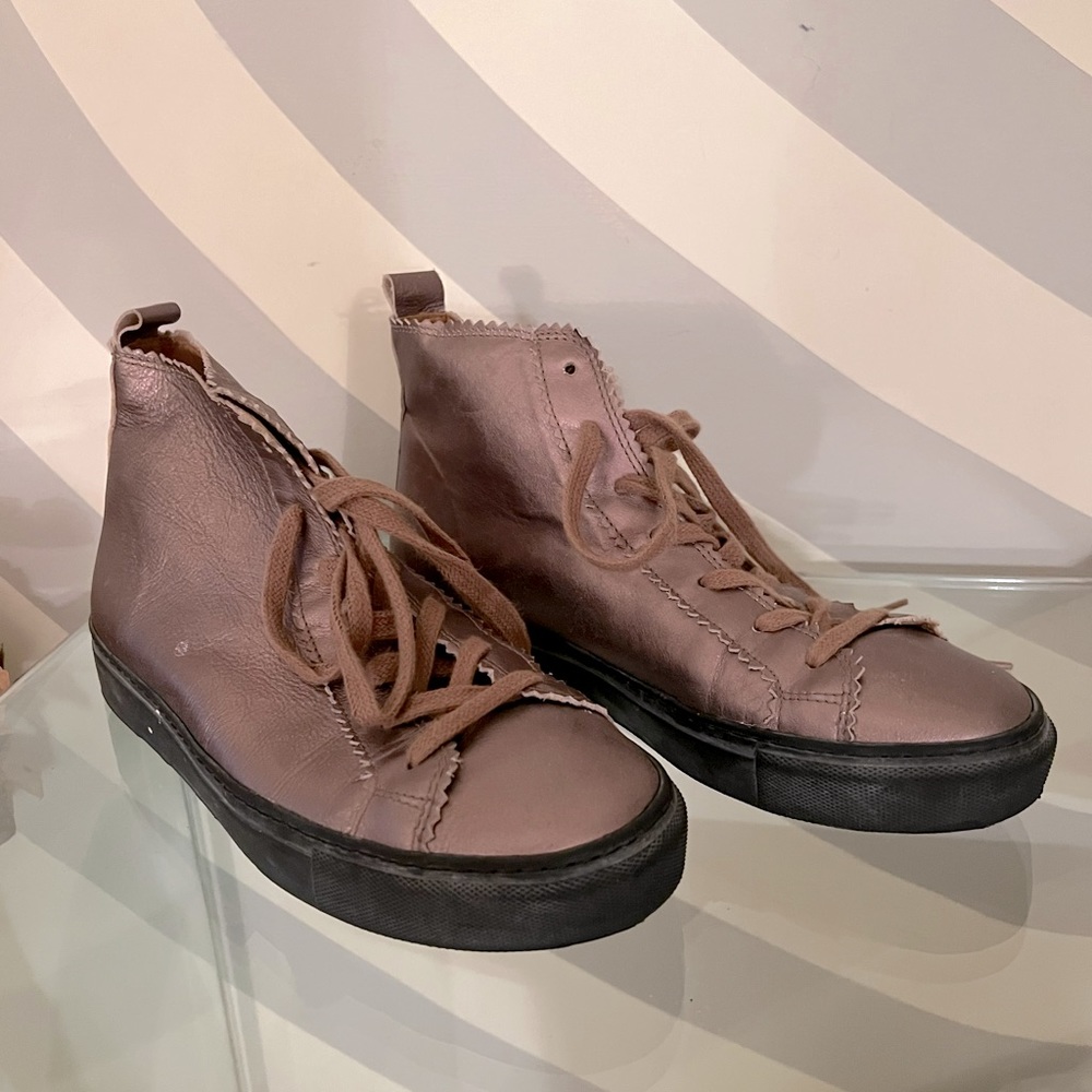 Rachel Comey Leather Pops High-Top Sneakers